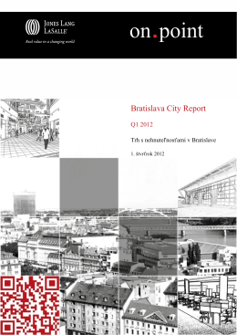 Bratislava City Report – Q1 2012