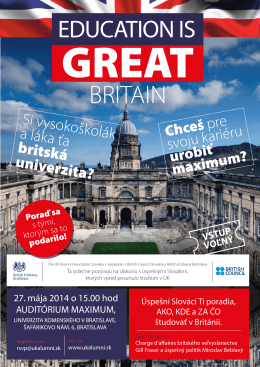 Study in UK1 - UK Alumni Association Slovakia