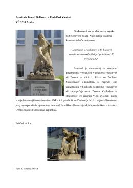 Pamätník Jánovi Golianovi a Rudolfovi Viestovi VÚ