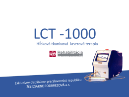 Viac informácií o LCT 1000