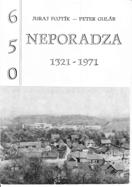 N(EPOIRADZA - Obec Neporadza