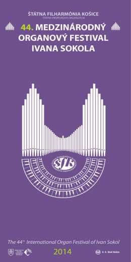 44. Medzinárodný organový festival Ivana Sokola 2014