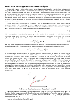 Konštitutívne rovnice hyperelastického materiálu (Úryvok)