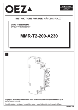 Teplotní relé - MMR-T2-200-A230