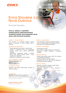 Enics ND Factsheet SVK_2014