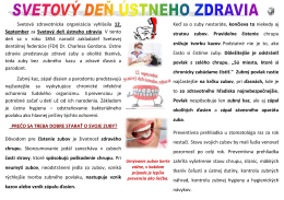 Svetový deň ústneho zdravia