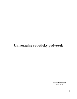 - Univerzálny robotický podvozok