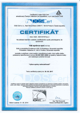 certifikat ISO9001