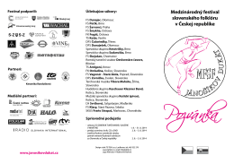 Pozvánka na XVI. MFSF Jánošíkov dukát 2014
