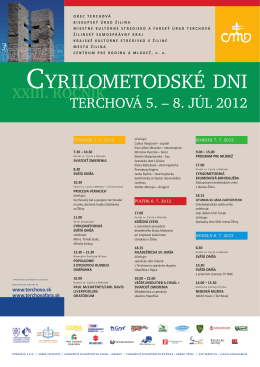 Terchová 5. – 8. júl 2012