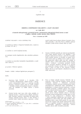 Smernica Európskeho parlamentu a Rady 2012/18/EÚ zo 4. júla