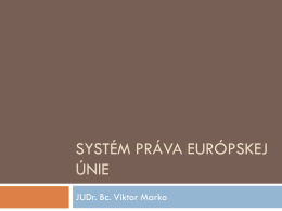 Systém práva Európskej Únie