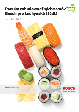 Ponuka zabudovateľných zostáv Bosch pre