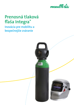 Prenosná tlaková fľaša Integra®