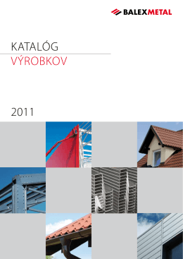2011 KATALÓG VýROBKOV
