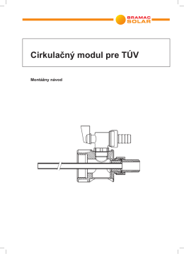 Príslušenstvo 4 - Cirkulačný modul pre TÚV