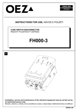 Предохранительный разъединитель нагрузки - FH000-3