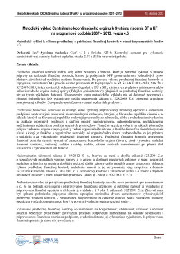 Metodický výklad CKO z 19. 10. 2012