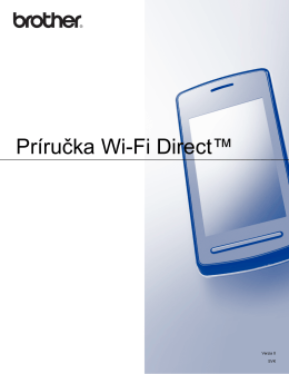 Príručka Wi-Fi Direct™