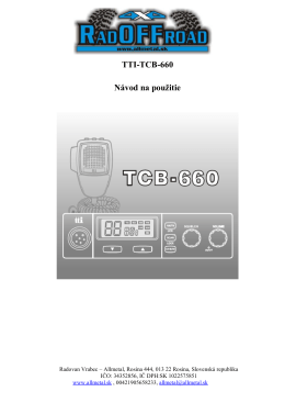 Vysielačka CB TTI 660.docx