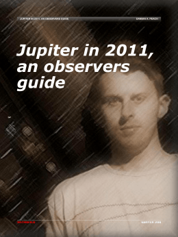 Jupiter in 2011, an Observers Guide