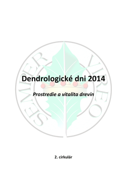 Dendrologické dni 2014 - Arborétum Mlyňany SAV