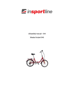 Užívateľský manuál – SVK Skladací bicykel DHS
