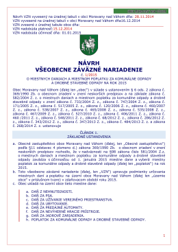 VZN číslo 1/2015 - Obec Moravany nad Váhom