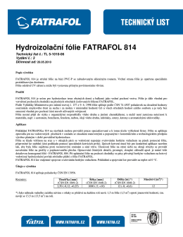 Hydroizolační fólie FATRAFOL 814