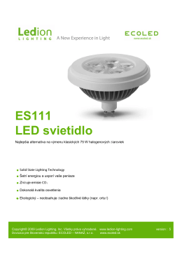 ES111 LED svietidlo