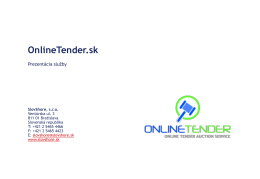 Služba OnlineTender.sk