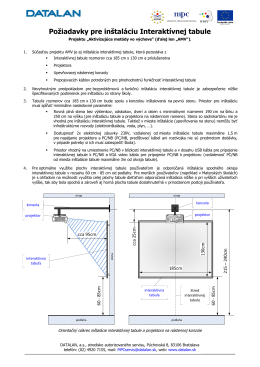 Poziadavky na instalaciu Interaktivnej tabule AMV.pdf