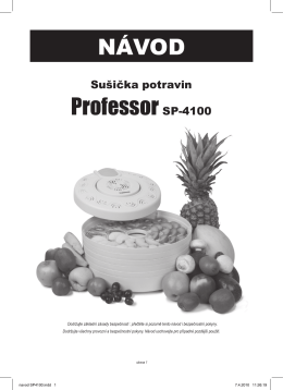 NÁVOD ProfessorSP-4100