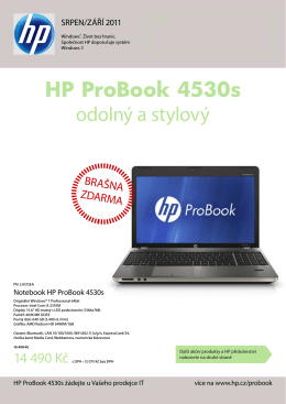 HP ProBook 4530s odolný a stylový