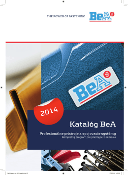 Hlavný katalóg BeA 2014