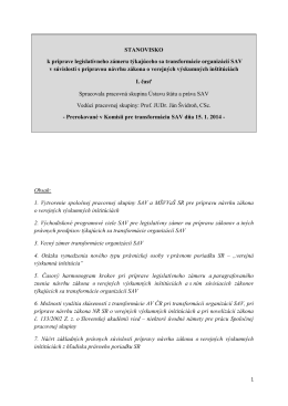 pracovná skupina Ústavu štátu a práva SAV - I.časť PDF