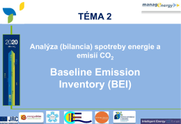 Príprava analýzy (bilancie) spotreby energie a