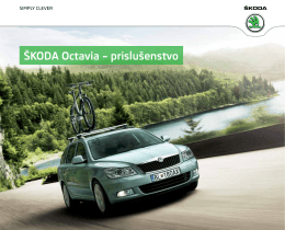 Katalóg Škoda Octavia originálne príslušenstvo