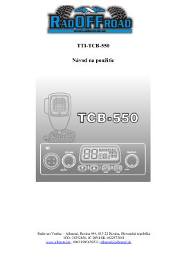 Vysielačka CB TTI 550.docx