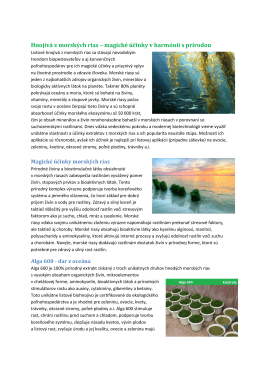 Hnojivá z morských rias – magické účinky v harmónii s