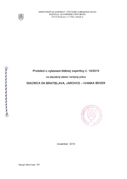14/2014 - Ministerstvo dopravy, výstavby a regionálneho rozvoja SR