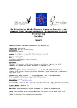 Ski Orienteering Middle Distance Hungarian Cup and Long