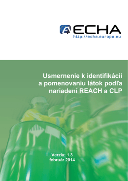 3 rámec identifikácie látok podľa nariadení reach a - ECHA