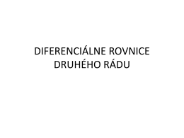 Lineárne diferenciálne rovnice 2. rádu