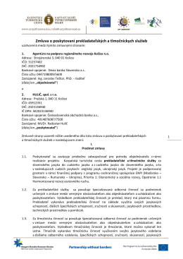 201205 - Agentúra na podporu regionálneho rozvoja Košice, no