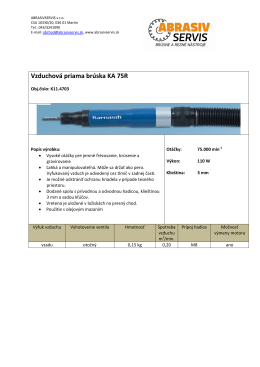 Vzduchová priama brúska KA 75R