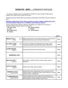 KOSATCE - IRISY......PONUKOVÝ KATALOG