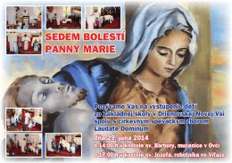 SEDEM BOLESTÍ PANNY MÁRIE