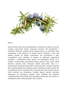 Jalovec Jalovcový olej , jalovcový extrakt (Juniperus