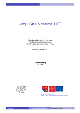 Jazyk C# a platforma .NET